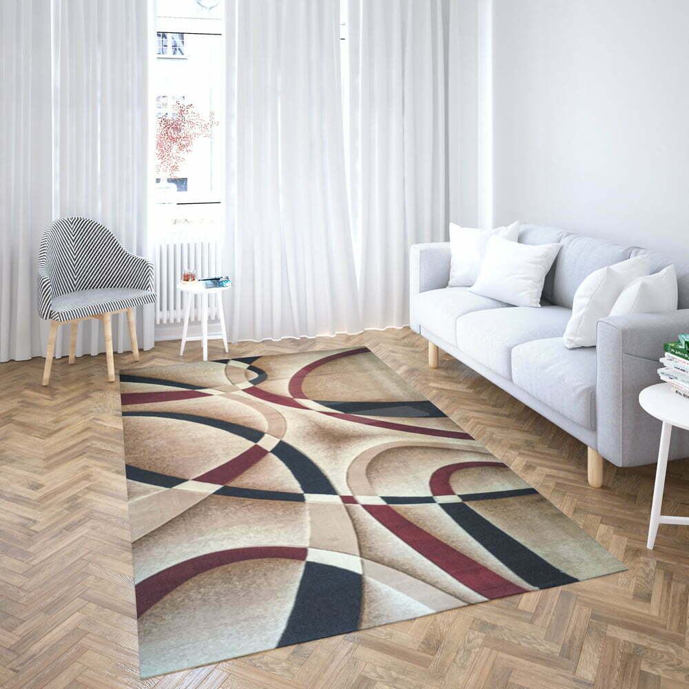 line3 Covor modern living red lines - imagine 2