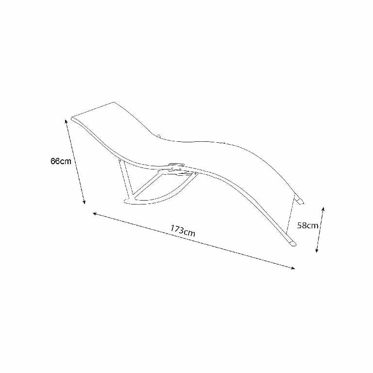 Sezlong pliabil Papaya rezistent UV pentru terasa/piscina/gradina, design modern, cadru otel 200 x 58 cm Sezlong pliabil Papaya rezistent UV pentru terasa/piscina/gradina, design modern, cadru otel 200 x 58 cm