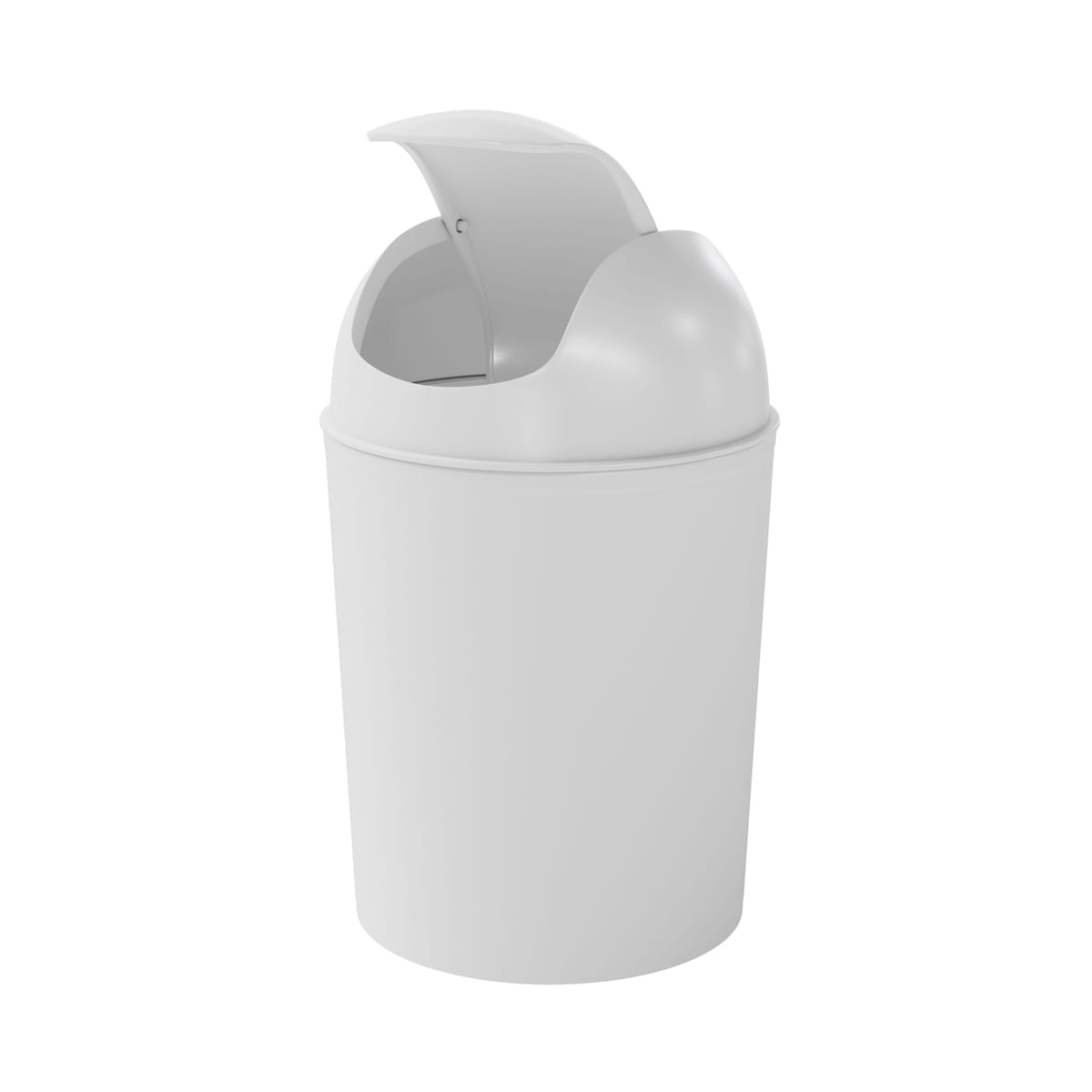 Cos de gunoi Glomma, 5l, baie/bucatarie, rotund, interior, alb Cos de gunoi Glomma, 5l, baie/bucatarie, rotund, interior, alb