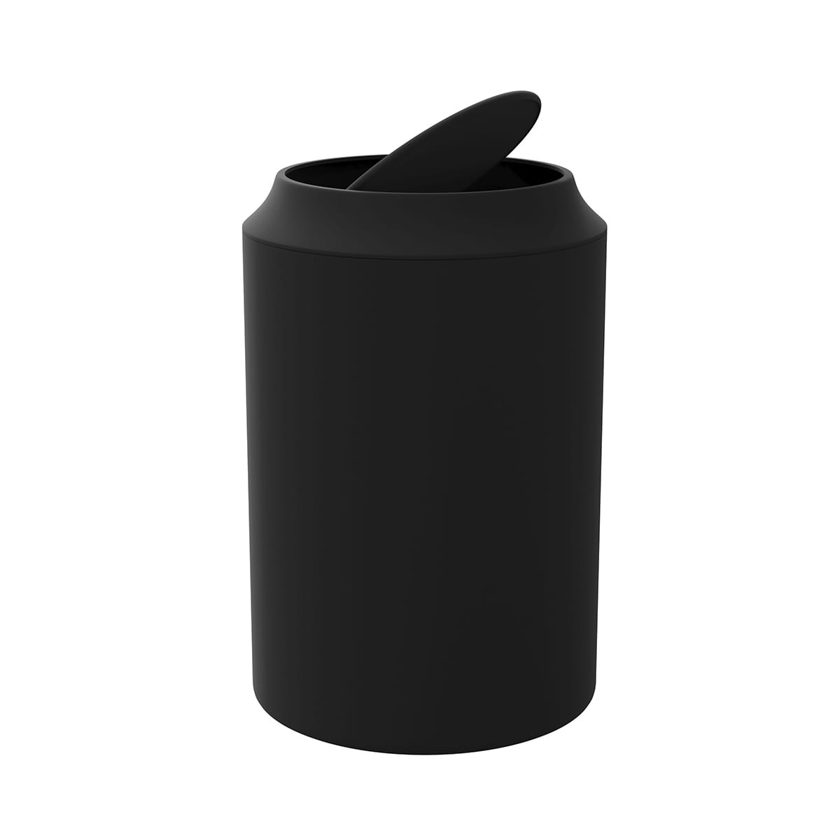 Cos de gunoi Kina, 5 l, rotund, baie, negru Cos de gunoi Kina, 5 l, rotund, baie, negru