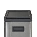Cos de gunoi Kora, pentru bucatarie, cu pedala, 15l, gri antracit