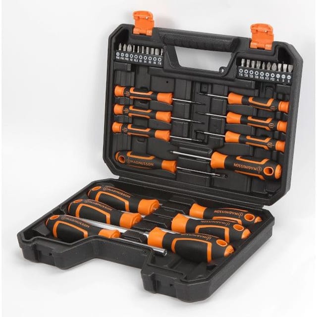 Set surubelnite si biti Magnusson, 34 piese, cu carcasa Set surubelnite si biti Magnusson, 34 piese, cu carcasa