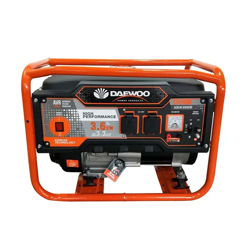 Generator curent electric cu stabilizator de tensiune (AVR) Daewoo GDK3600, 8 CP, 3600 W, 225 CC, monofazic Generator curent electric cu stabilizator de tensiune (AVR) Daewoo GDK3600, 8 CP, 3600 W, 225 CC, monofazic