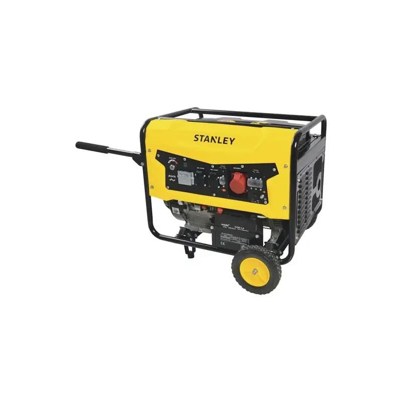 Generator curent electric Stanley SG5600B, 5500 W, stabilizator de tensiune (AVR), 230 V, 4 timpi, 25 l benzina, 8 h autonomie maxima Generator curent electric Stanley SG5600B, 5500 W, stabilizator de tensiune (AVR), 230 V, 4 timpi, 25 l benzina, 8 h autonomie maxima