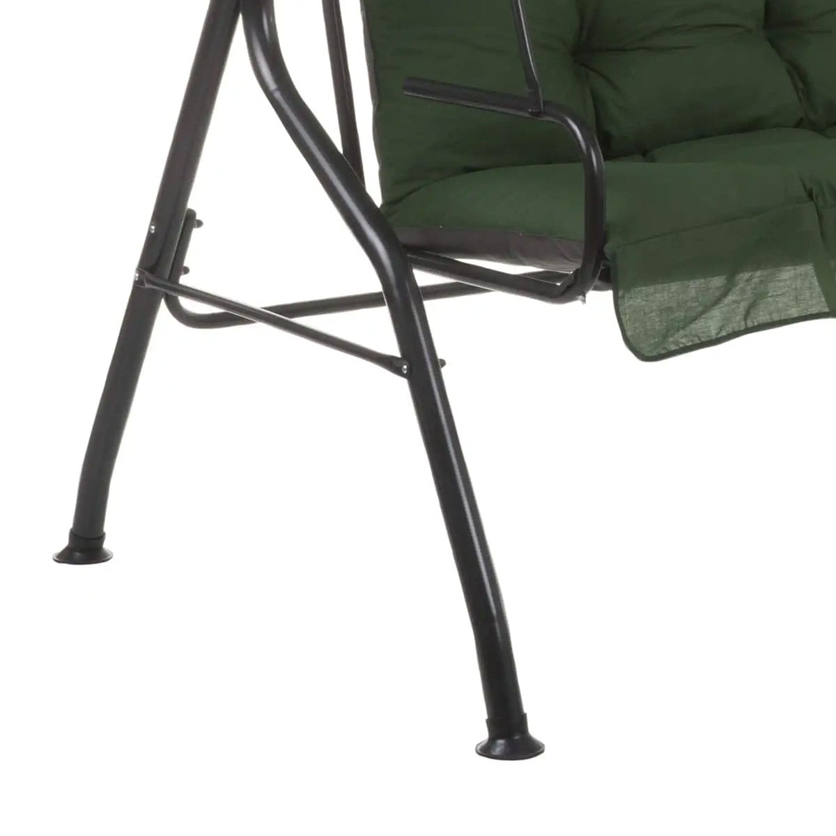balv2 Balansoar de gradina 3 locuri, verde, otel, 167 x 110 x 156 cm, sarcina maxima 210 kg