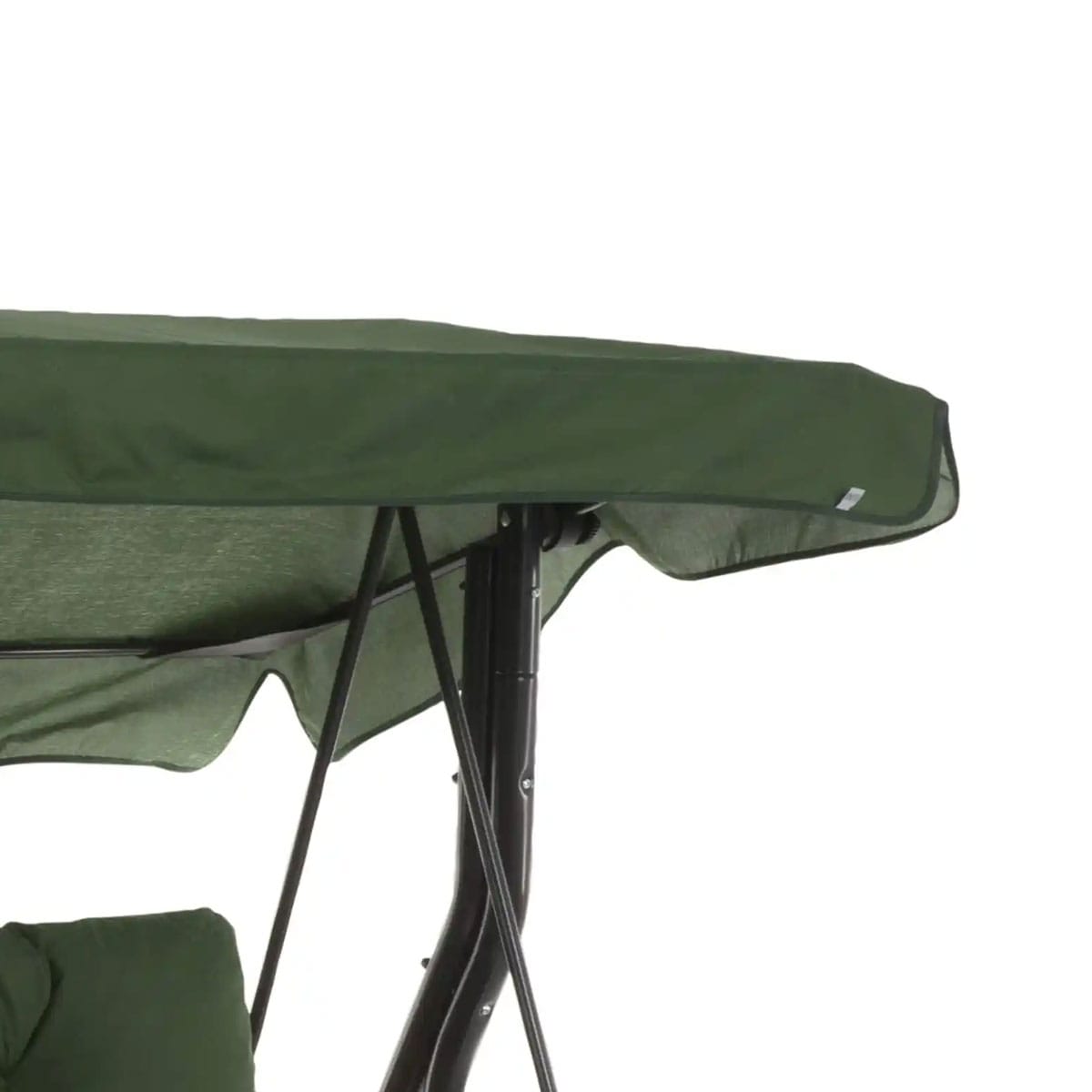 balv3 Balansoar de gradina 3 locuri, verde, otel, 167 x 110 x 156 cm, sarcina maxima 210 kg