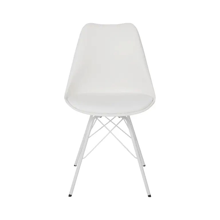 Scaun bucatarie alb, otel, 84 x 48 cm Scaun bucatarie alb, otel, 84 x 48 cm