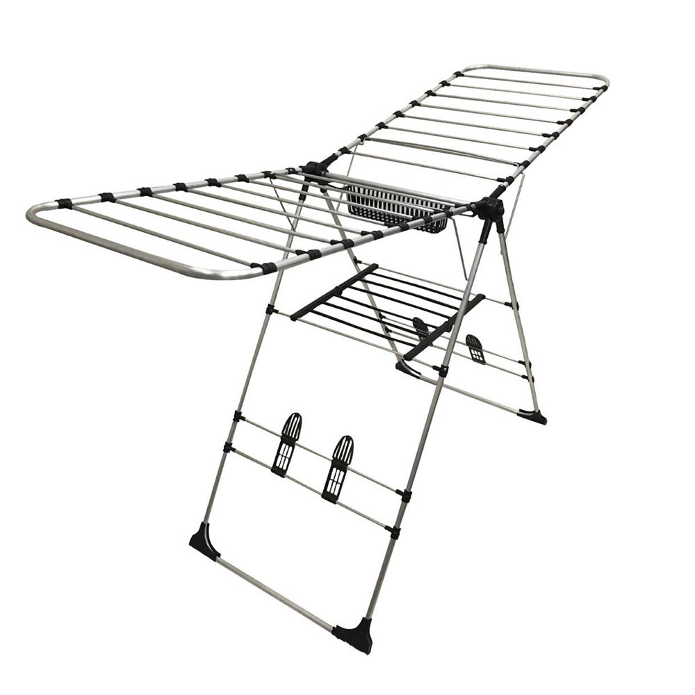 Uscator rufe din aluminiu Argento-Plus, gri, suprafata uscare 24m Uscator rufe din aluminiu Argento-Plus, gri, suprafata uscare 24m