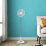 Ventilator cu acumulator, pliabil, alb - imagine 4