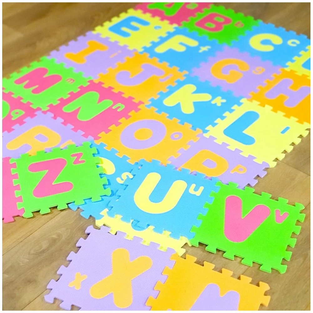 cov-lit Covor puzzle litere, educativ, 26 piese, termic