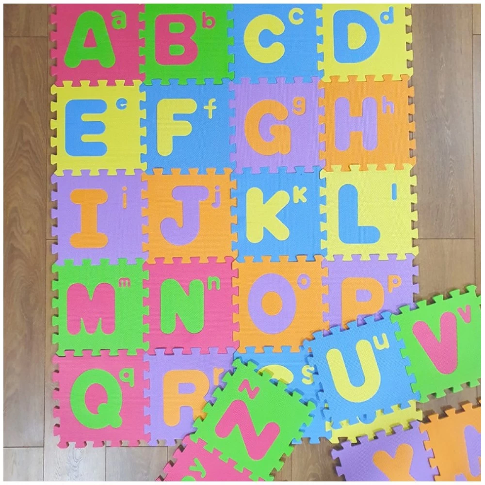 cov-lit2 Covor puzzle litere, educativ, 26 piese, termic