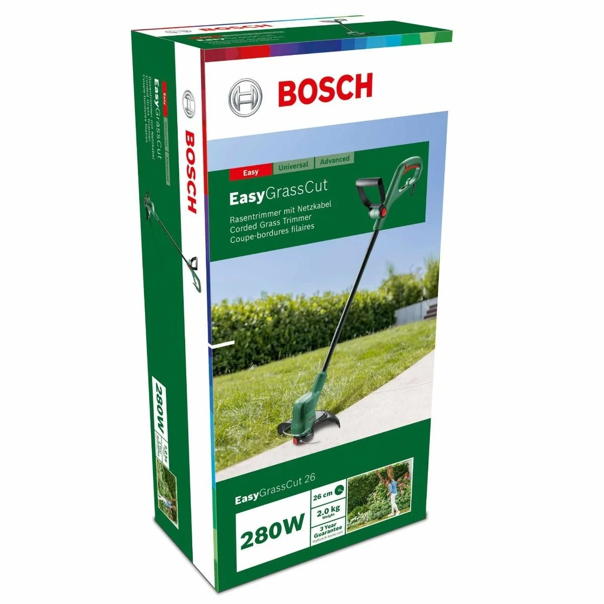 easygrass1 Trimmer electric Bosch EasyGrassCut 26, putere 280 W, 26 cm - imagine 5