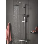 Sistem dus Grohe Vitalio, termostat, montaj perete