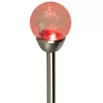 Lampa solara multicolora sferica, finisaj de sticla sfaramata