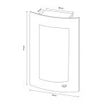 Semineu electric vertical de perete