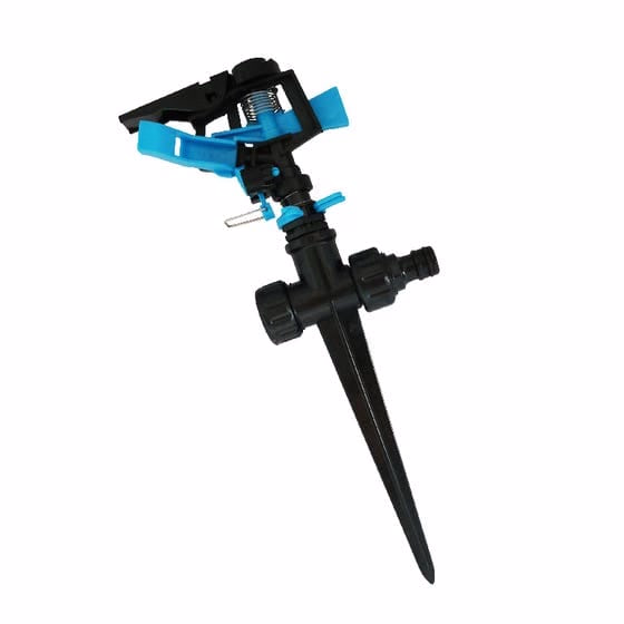 Arroseur pivotant cu 2 brațe, din metal și plastic, pentru grădinărit