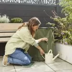 Rezervor portabil apa pluviala, verde, 200 L