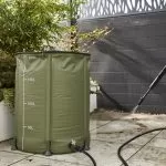 Rezervor portabil apa pluviala, verde, 200 L