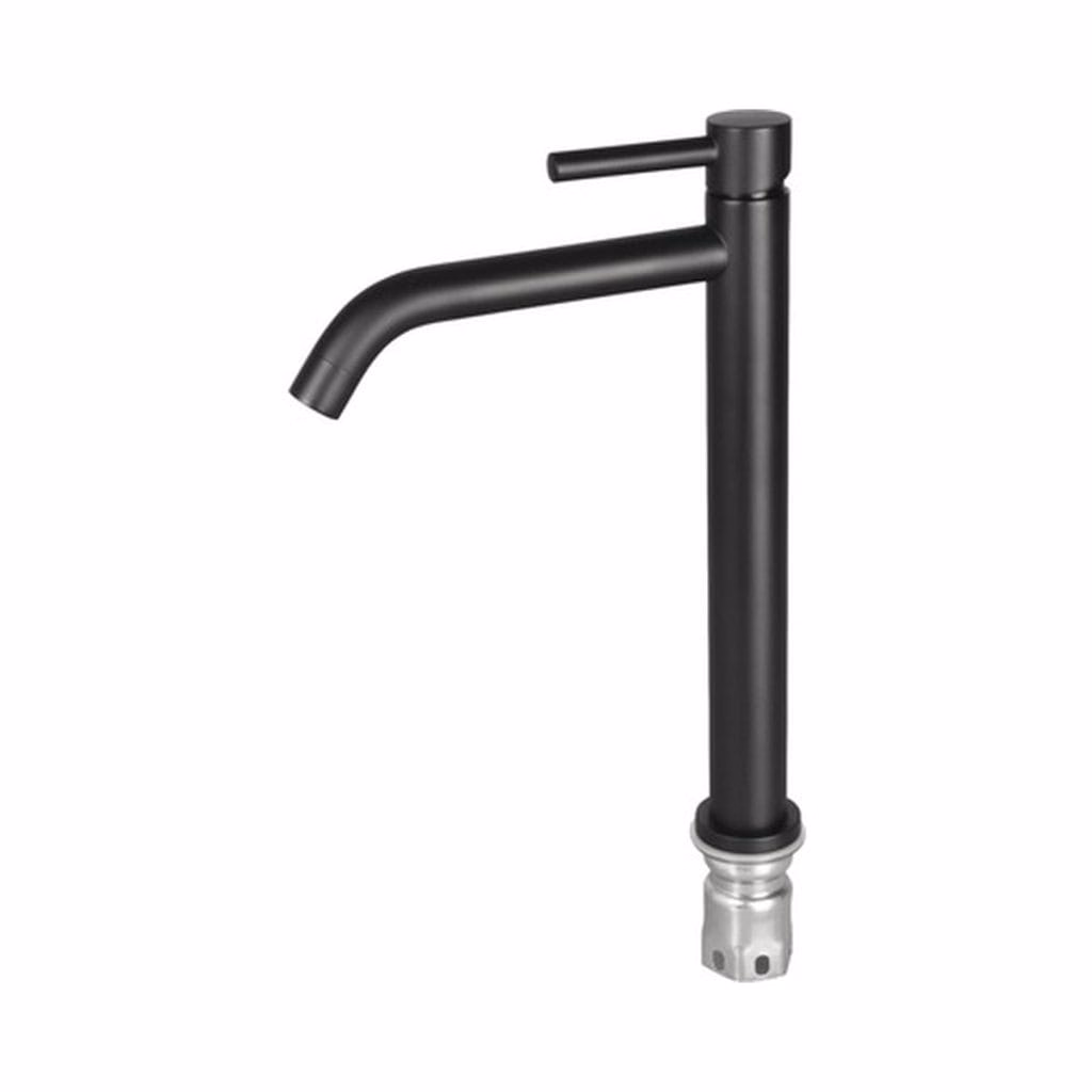 Baterie lavoar neagră mată - înaltă, monocomandă