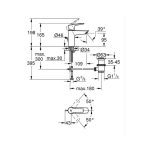 Baterie Lavoar GROHE Start - Crom