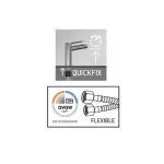 Baterie Lavoar Înaltă AVITAL CLARO Grafit