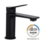 Baterie lavoar negru mat Jungborn Gamma