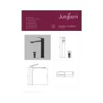 Baterie Lavoar Negru Mat Jungborn Gamma