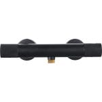 Baterie Baie Termostat Kuda Negru Mat