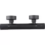 Baterie Baie Termostat Kuda Negru Mat