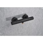 Baterie Baie Termostat Kuda Negru Mat