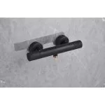 Baterie Baie Termostat Kuda Negru Mat