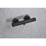 Baterie Baie Termostat Kuda Negru Mat