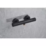 Baterie Baie Termostat Kuda Negru Mat