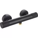 Baterie Baie Termostat Kuda Negru Mat