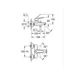 Baterie Cadă GROHE Start Negru Mat - Modernă și Elegantă