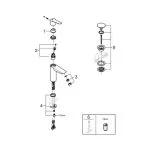 Baterie lavoar GROHE Start Negru Mat