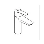 Baterie lavoar GROHE Start Negru Mat