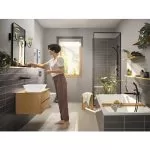 Baterie Lavoar Hansgrohe Negru Mat - Încăstrabilă