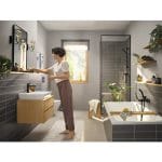 Baterie Cadă Hansgrohe Rebris E Negru Mat