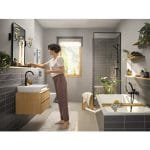 Baterie Cadă Hansgrohe Rebris E Negru Mat