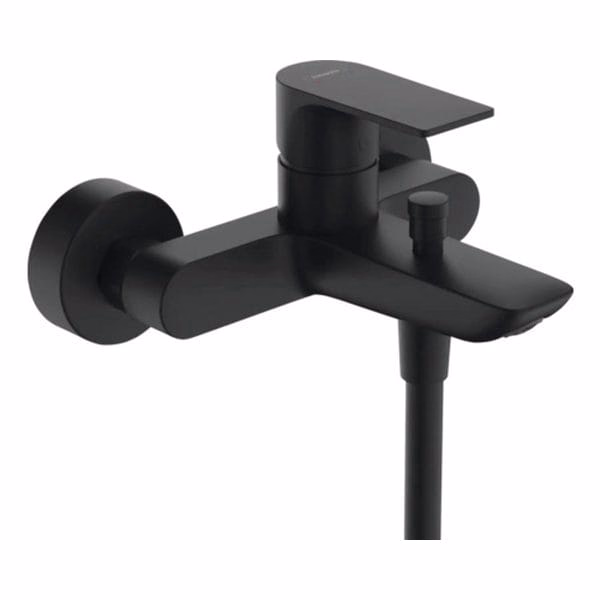 Baterie Cadă Hansgrohe Rebris E Negru Mat