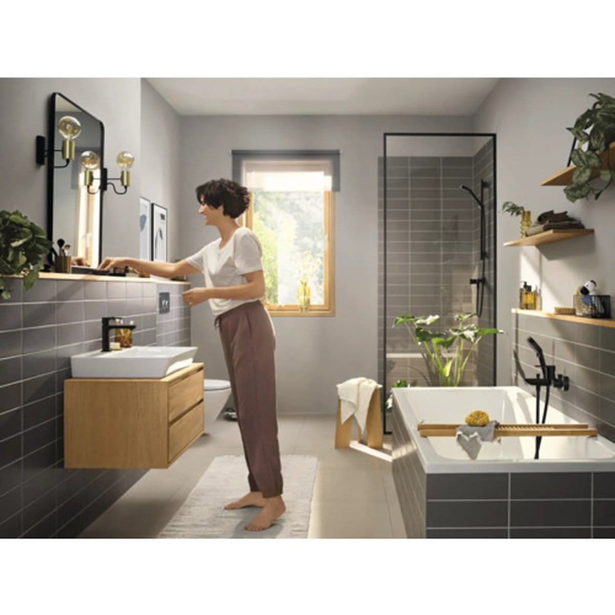 produs_GOD10694951_2.jpg Baterie lavoar Hansgrohe Rebris E 110 Negru Mat