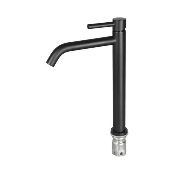 Baterie lavoar neagră mată - înaltă, monocomandă