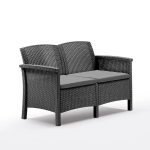 Set Gradina Venezia 4 Persoane - Plastic Gri