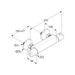 Baterie Dus Termostat Kludi Basic Crom