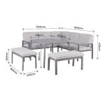 Set mese GoodHome Moorea - Masă și Scaune