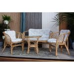 Set Grădină 4 Persoane Bahama - Ratan Natur