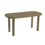 Set Gradina Clio - Masa Ovală + 6 Scaune