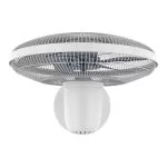 Ventilator de podea 40cm, alb, cu timer