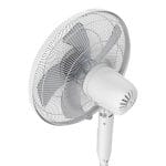 Ventilator de podea 40cm, alb, cu timer